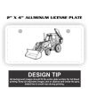 2" X 4" Aluminum License Plate  Thumbnail