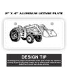 2" X 4" Aluminum License Plate  Thumbnail