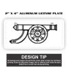 2" X 4" Aluminum License Plate  Thumbnail