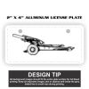 2" X 4" Aluminum License Plate  Thumbnail