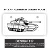 2" X 4" Aluminum License Plate  Thumbnail