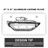 2" X 4" Aluminum License Plate  Thumbnail