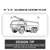 2" X 4" Aluminum License Plate  Thumbnail
