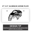 2" X 4" Aluminum License Plate  Thumbnail