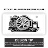 2" X 4" Aluminum License Plate  Thumbnail