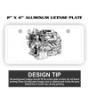 2" X 4" Aluminum License Plate  Thumbnail