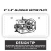 2" X 4" Aluminum License Plate  Thumbnail