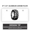 2" X 4" Aluminum License Plate  Thumbnail