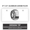 2" X 4" Aluminum License Plate  Thumbnail