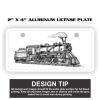 2" X 4" Aluminum License Plate  Thumbnail