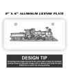 2" X 4" Aluminum License Plate  Thumbnail