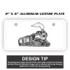 2" X 4" Aluminum License Plate  Thumbnail