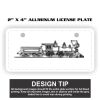 2" X 4" Aluminum License Plate  Thumbnail