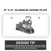 2" X 4" Aluminum License Plate  Thumbnail