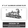 2" X 4" Aluminum License Plate  Thumbnail