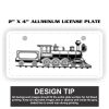 2" X 4" Aluminum License Plate  Thumbnail