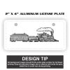 2" X 4" Aluminum License Plate  Thumbnail