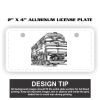 2" X 4" Aluminum License Plate  Thumbnail