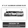 2" X 4" Aluminum License Plate  Thumbnail