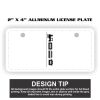 2" X 4" Aluminum License Plate  Thumbnail