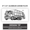2" X 4" Aluminum License Plate  Thumbnail