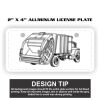 2" X 4" Aluminum License Plate  Thumbnail