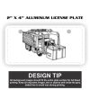 2" X 4" Aluminum License Plate  Thumbnail
