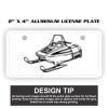 2" X 4" Aluminum License Plate  Thumbnail