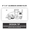 2" X 4" Aluminum License Plate  Thumbnail