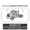 2" X 4" Aluminum License Plate  Thumbnail