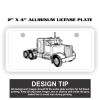 2" X 4" Aluminum License Plate  Thumbnail