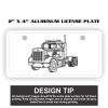 2" X 4" Aluminum License Plate  Thumbnail