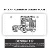 2" X 4" Aluminum License Plate  Thumbnail