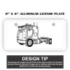 2" X 4" Aluminum License Plate  Thumbnail