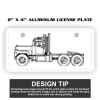 2" X 4" Aluminum License Plate  Thumbnail
