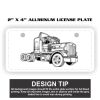2" X 4" Aluminum License Plate  Thumbnail