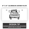 2" X 4" Aluminum License Plate  Thumbnail