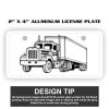 2" X 4" Aluminum License Plate  Thumbnail