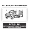 2" X 4" Aluminum License Plate  Thumbnail