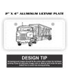 2" X 4" Aluminum License Plate  Thumbnail
