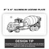 2" X 4" Aluminum License Plate  Thumbnail