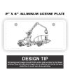 2" X 4" Aluminum License Plate  Thumbnail
