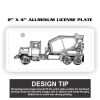 2" X 4" Aluminum License Plate  Thumbnail