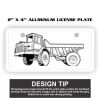 2" X 4" Aluminum License Plate  Thumbnail
