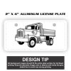 2" X 4" Aluminum License Plate  Thumbnail