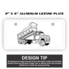 2" X 4" Aluminum License Plate  Thumbnail