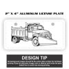 2" X 4" Aluminum License Plate  Thumbnail