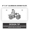 2" X 4" Aluminum License Plate  Thumbnail