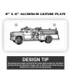 2" X 4" Aluminum License Plate  Thumbnail
