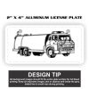 2" X 4" Aluminum License Plate  Thumbnail